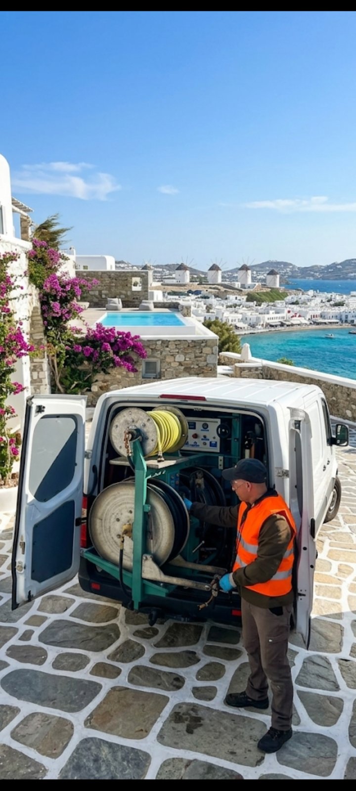 Van αποφράξεων στη Μύκονο